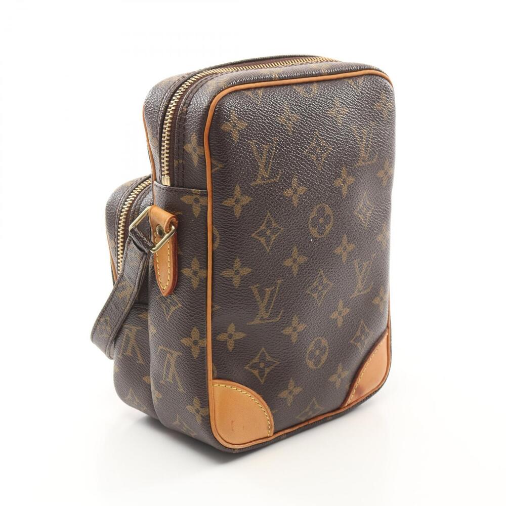 Louis Vuitton Brown Shoulder Monogram Bag Amazon Leather Canvas